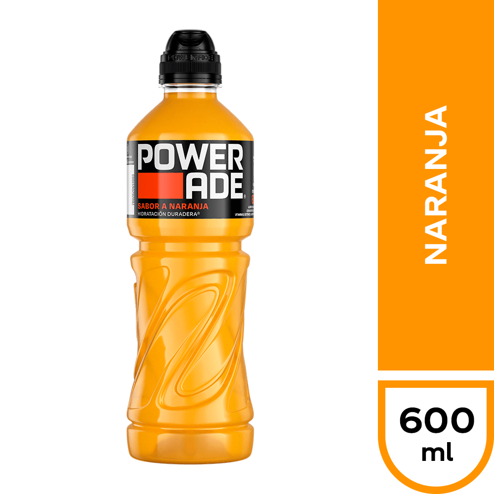Bebida Isotónica Powerade Naranja 600cc
