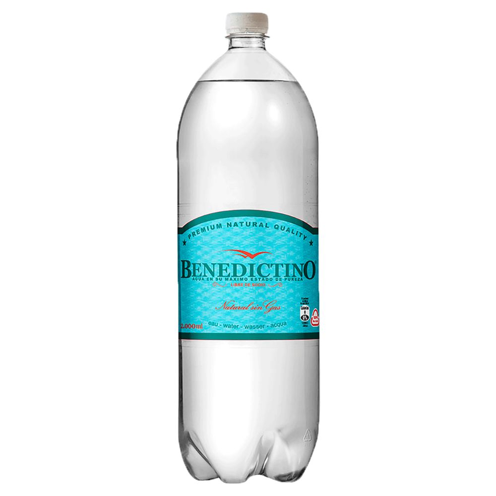 Agua Purificada Benedictino Sin Gas 2000cc