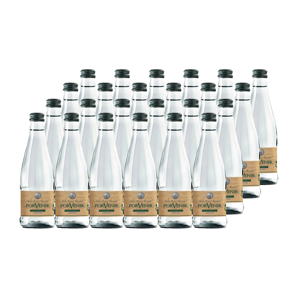 24x Agua Mineral Porvenir Sin Gas Botella Vidrio 330cc