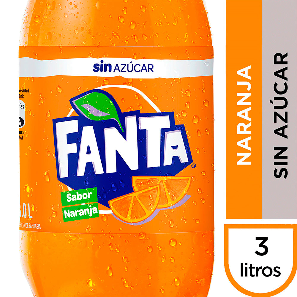 Bebida Fanta Sin Azúcar 3000cc