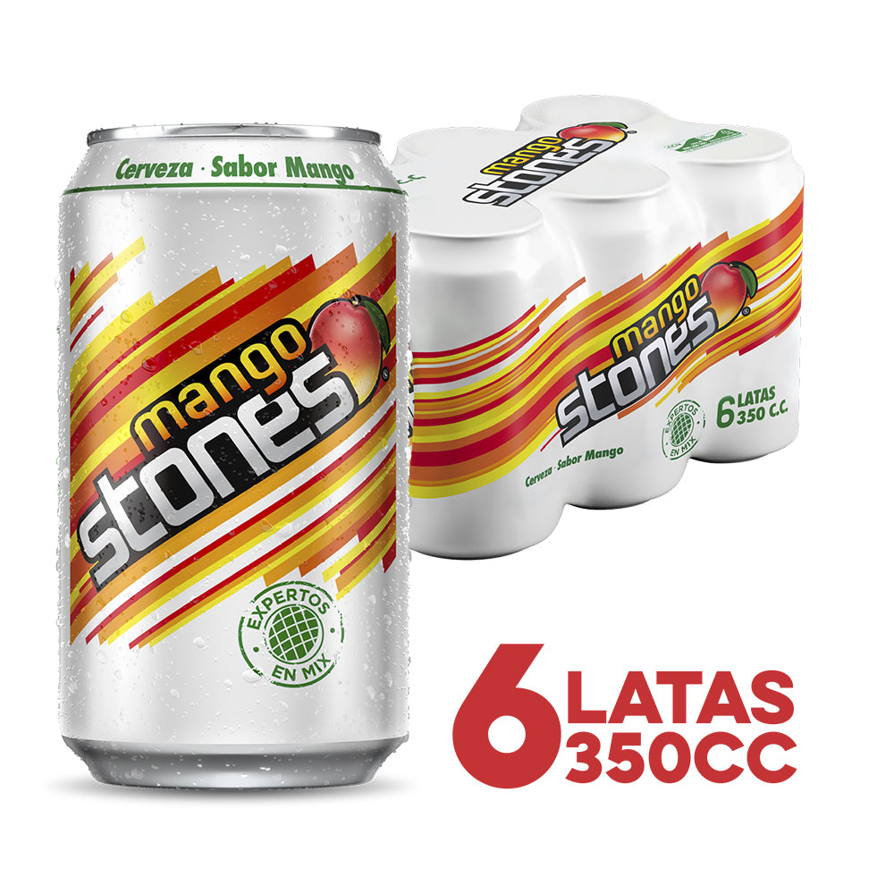 6x Cerveza Stones Mango Lata 2,5° 350cc