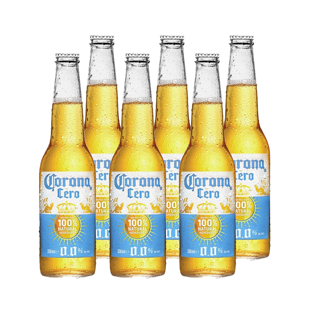 6x Cerveza Corona Cero Botellín 330cc
