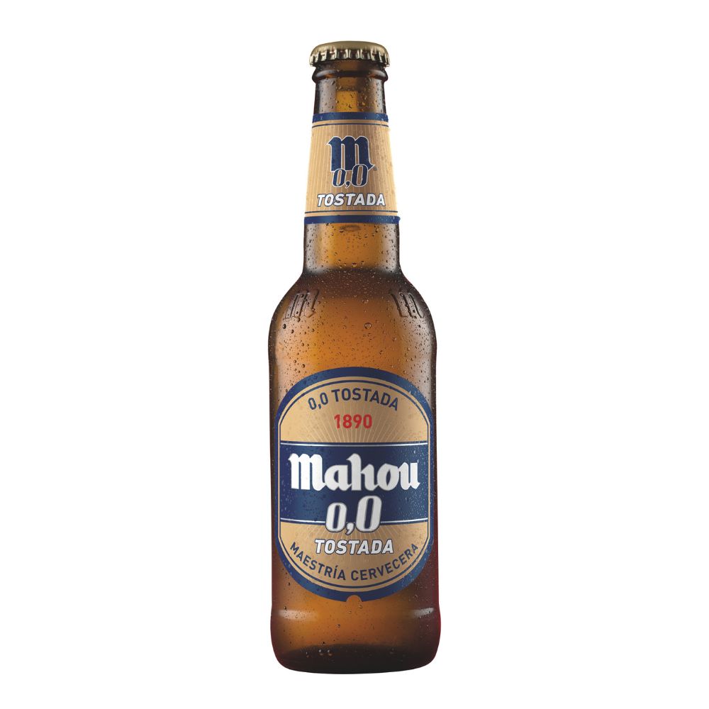 Cerveza Mahou Tostada Sin Alcohol Botellin 330cc
