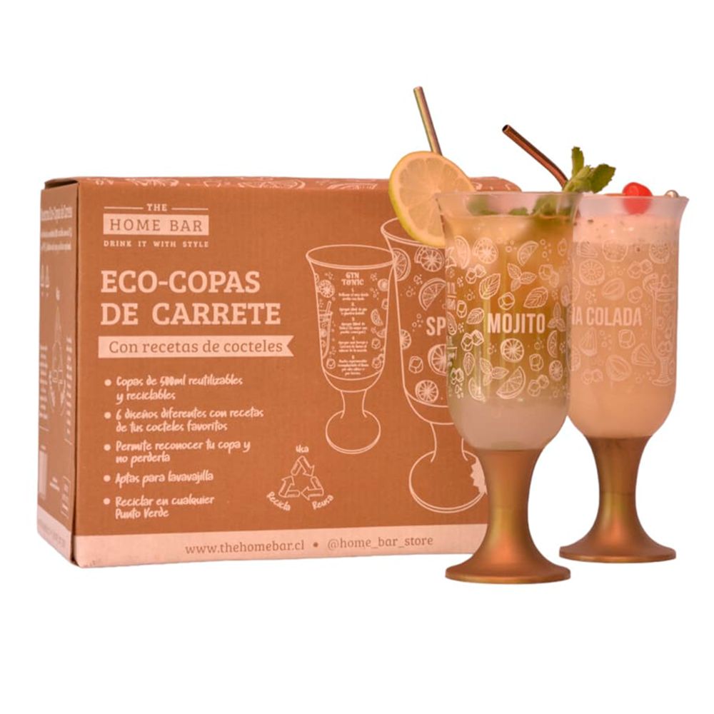 Set de 6 Eco Copas De Carrete