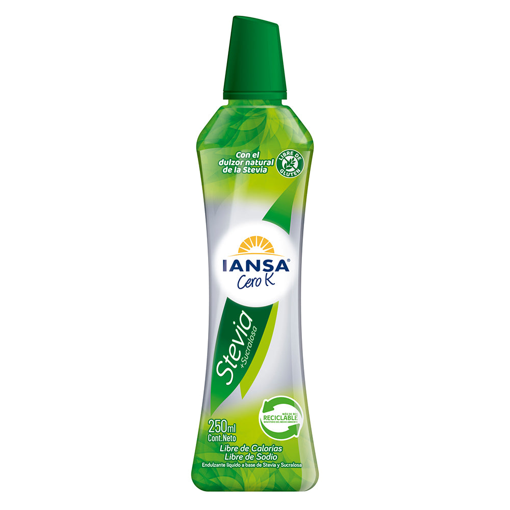 Endulzante Iansa Cero K Stevia + Sucralosa 250cc