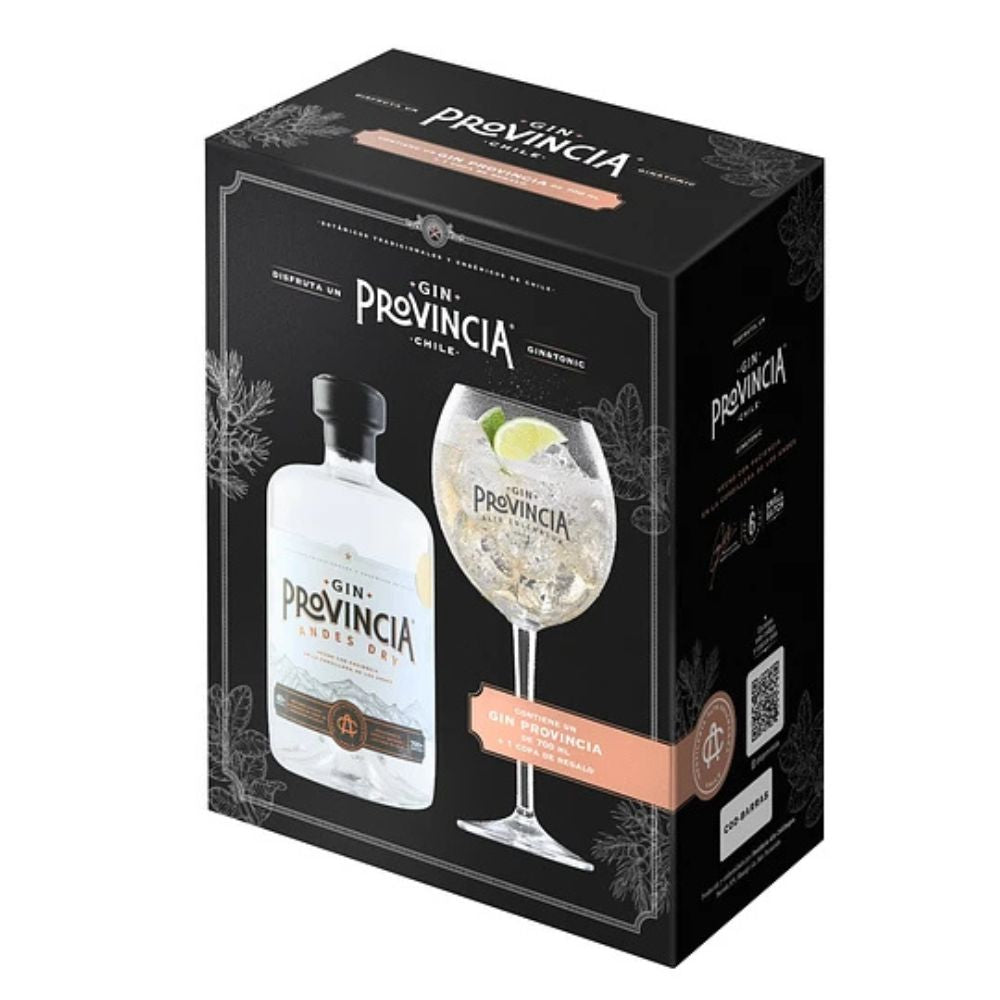 Gin Provincia Andes Dry 700cc + Copa de Regalo