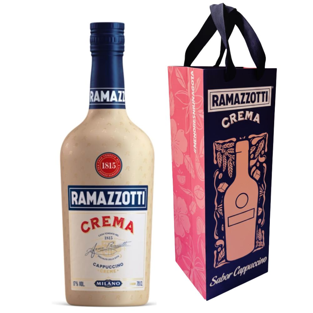 Licor Crema Ramazzotti Cappuccino 17° 700cc + Bolsa de Regalo