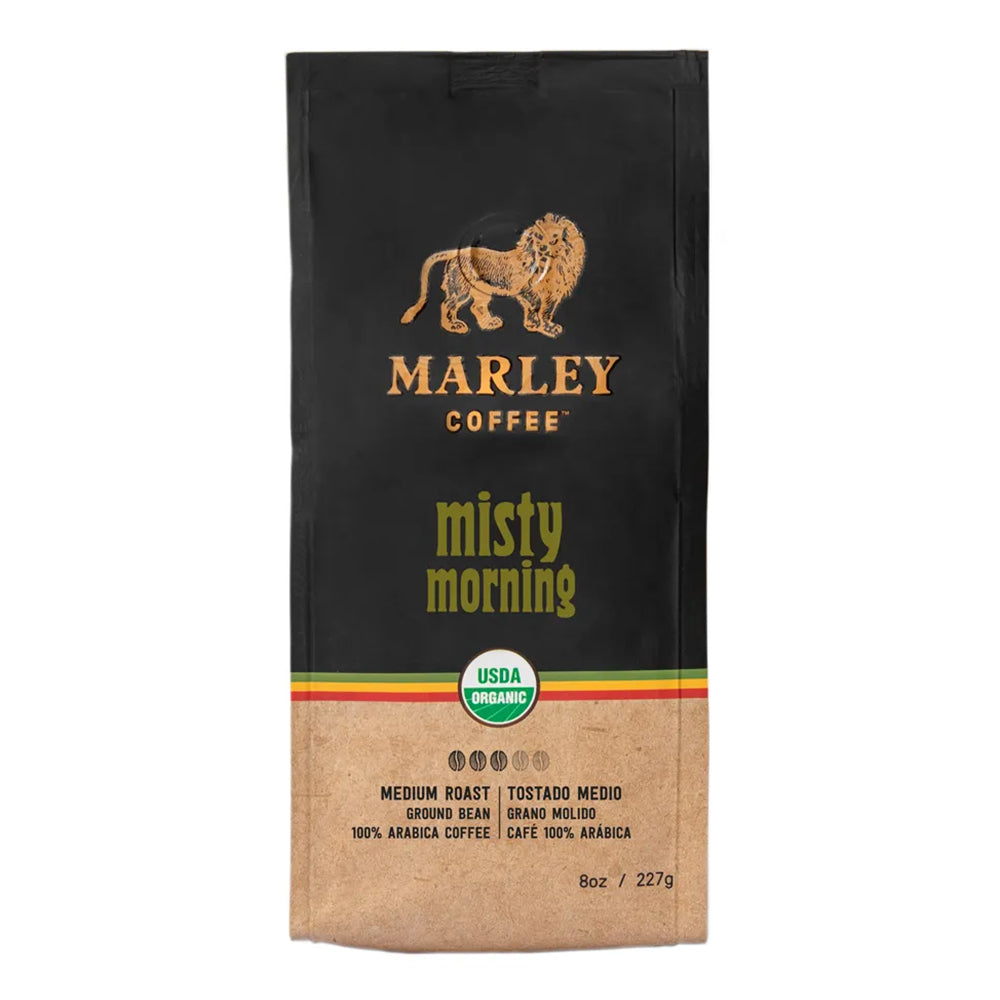 Café Grano Molido Orgánico Misty Morning Marley Coffee 227g