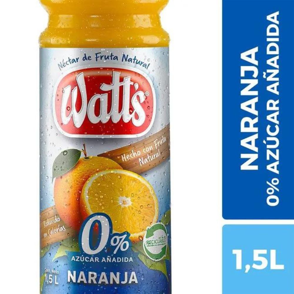 Jugo Watts Naranja Light 1500cc