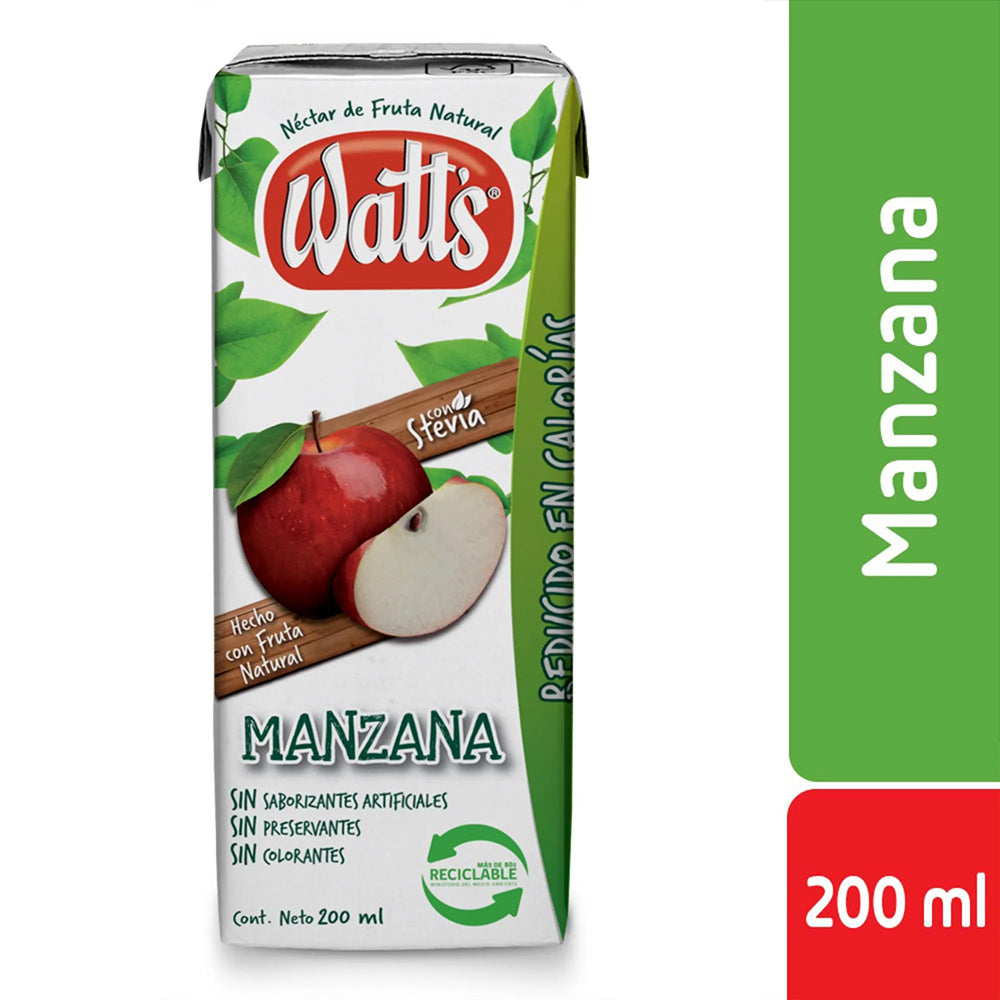 Jugo Watts Manzana Normal 200cc