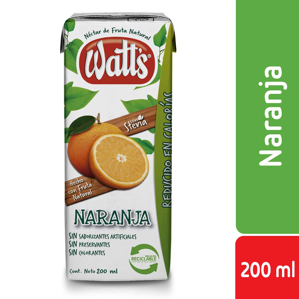 Jugo Watts Naranja Normal 200cc