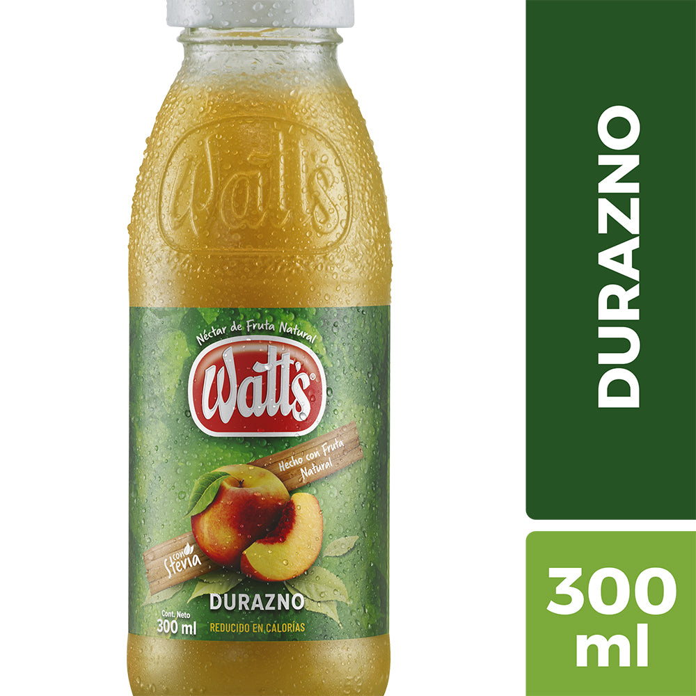 Jugo Watts Durazno Normal Boca Ancha 300cc