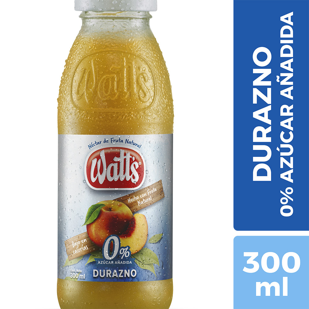 Jugo Watts Durazno Light Boca Ancha 300cc