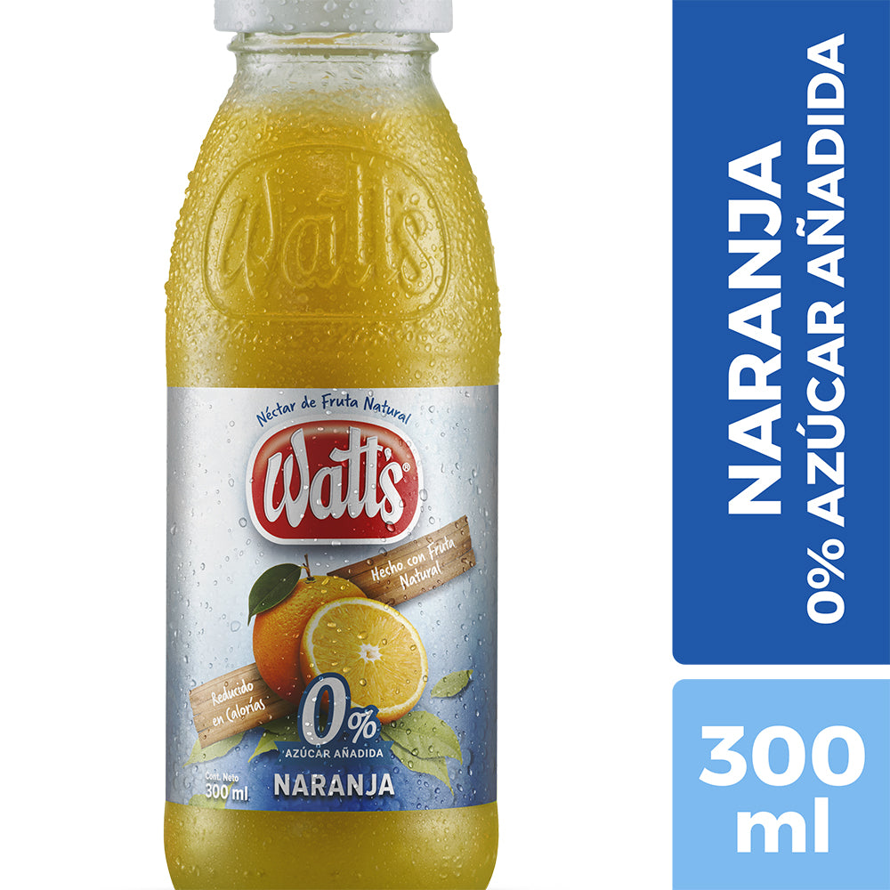 Jugo Watts Naranja Light Boca Ancha 300cc