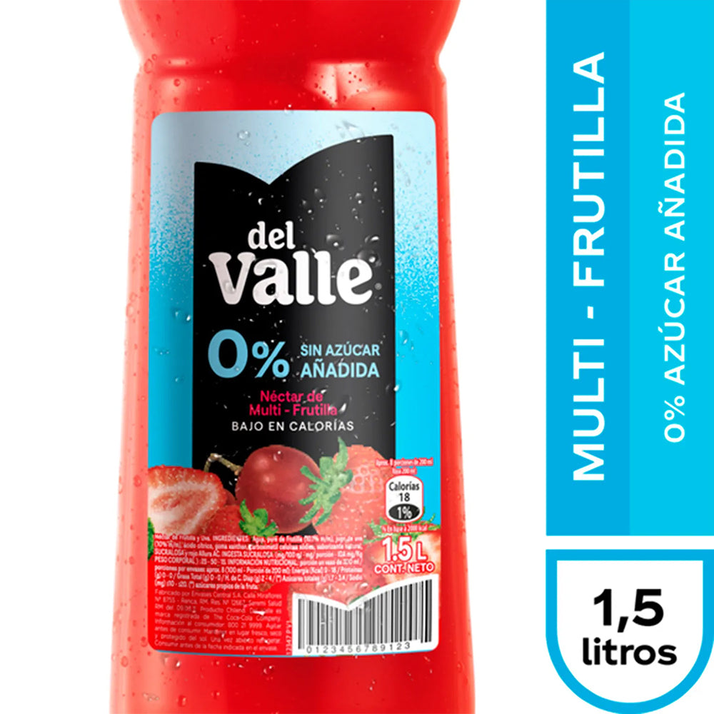 Jugo Del Valle Multi-Frutilla Sin Azúcar 1500cc