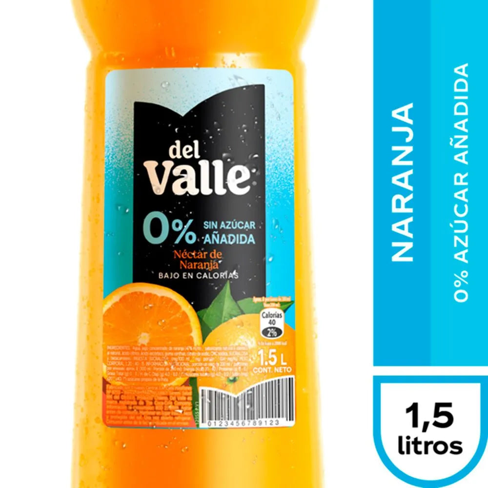 Jugo Del Valle Naranja Sin Azúcar 1500cc