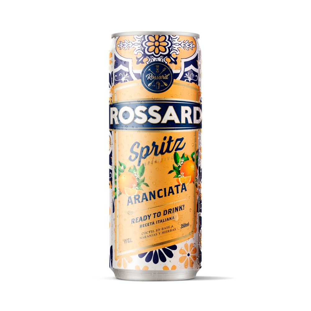 Lata Spritz Aranciata Rossard 350cc