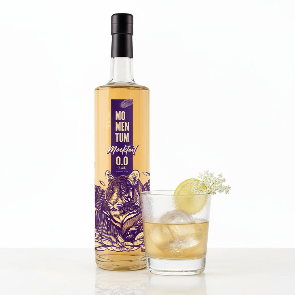 Licor Momentum Flor de Sauco Mocktail 0.0° 750cc