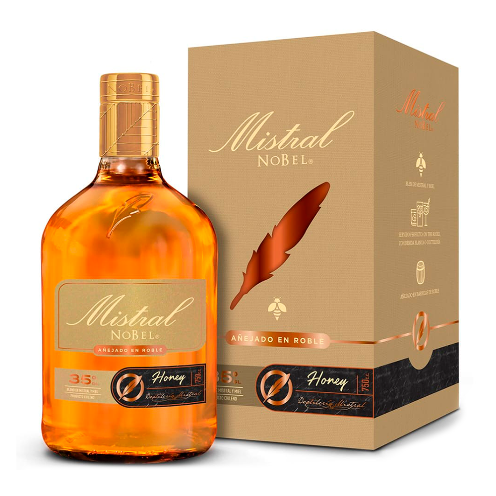 Pisco Mistral Nobel Honey 35° 750cc