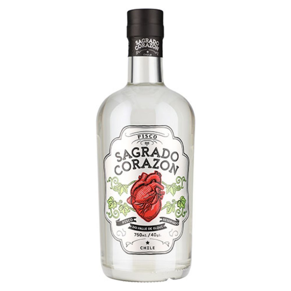 Pisco Sagrado Corazón Transparente 40° 750cc