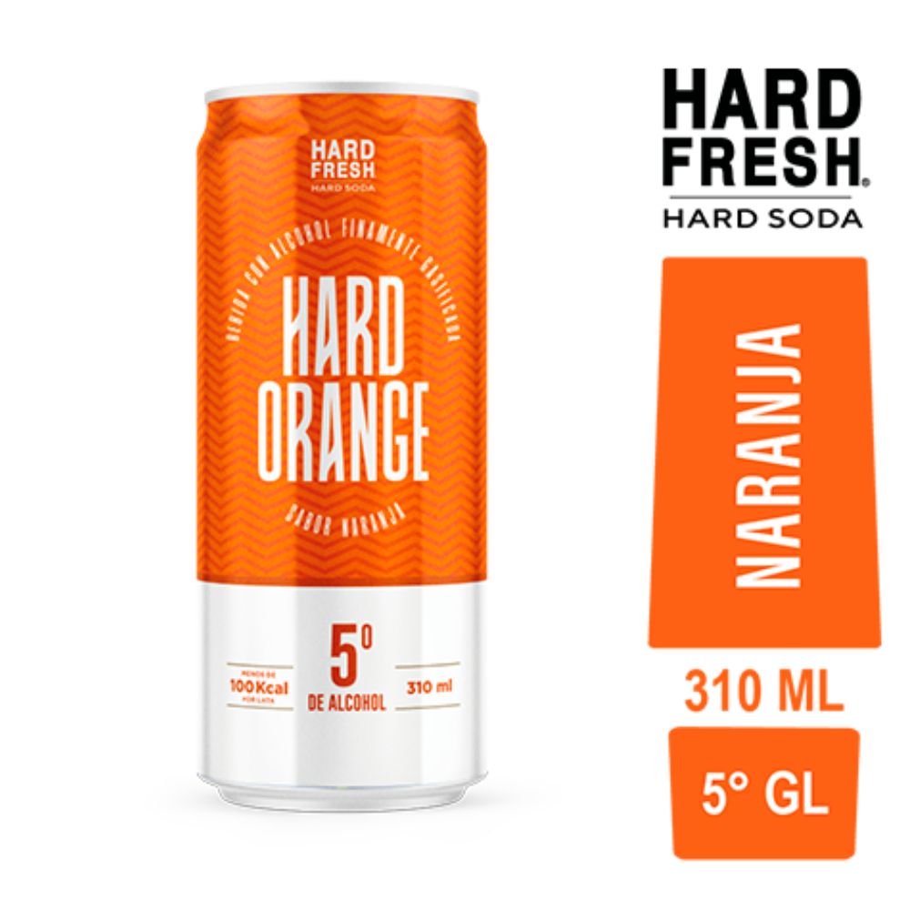 Cóctel Hard Soda Naranja 5° Lata 310cc