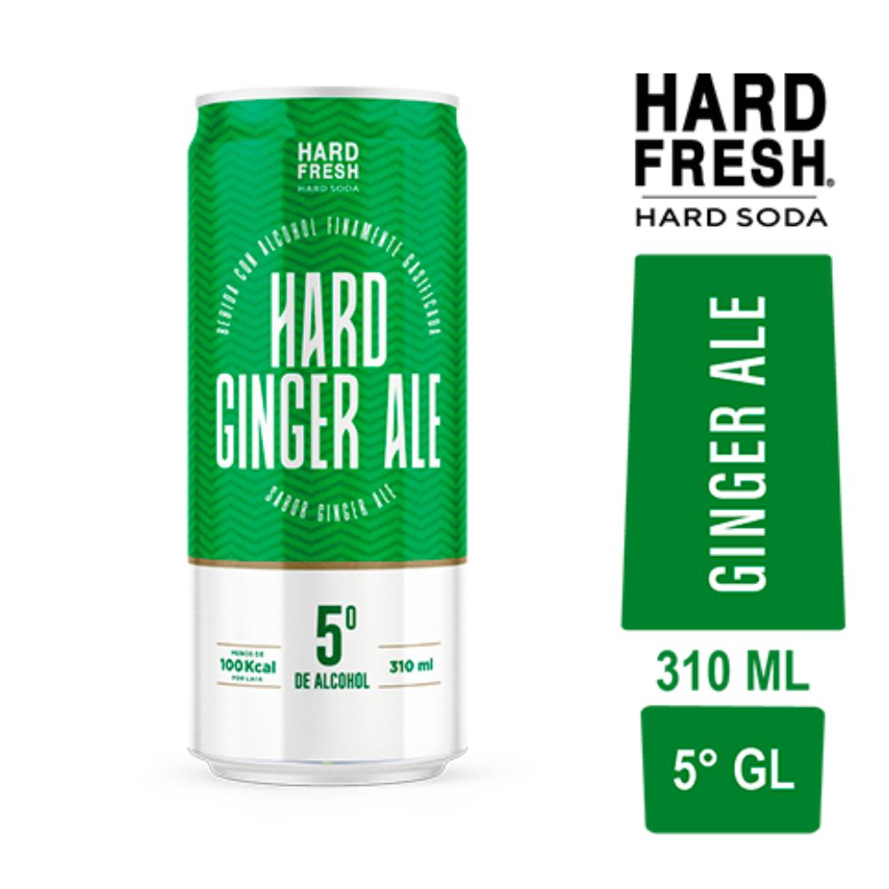 Cóctel Hard Soda Ginger Ale 5° Lata 310cc