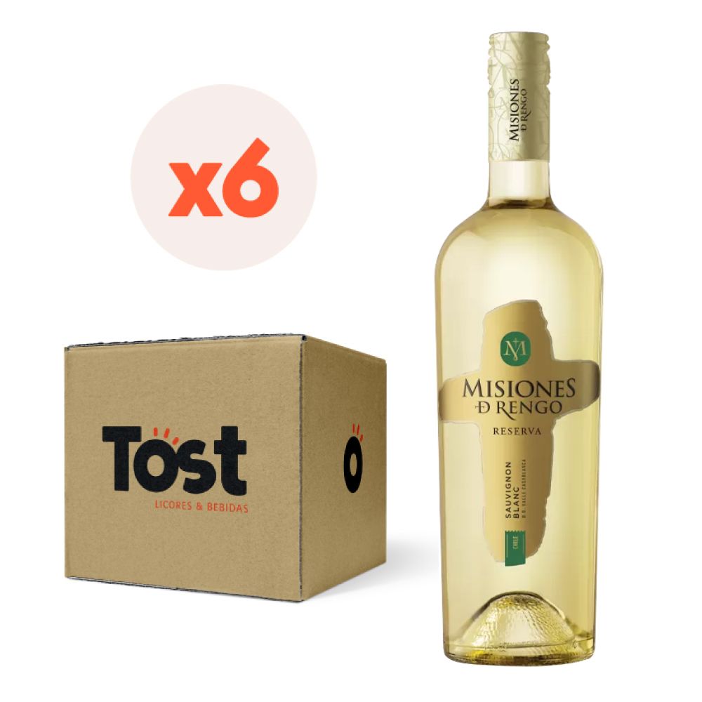 6x Vino Misiones De Rengo Reserva Cepas 750cc