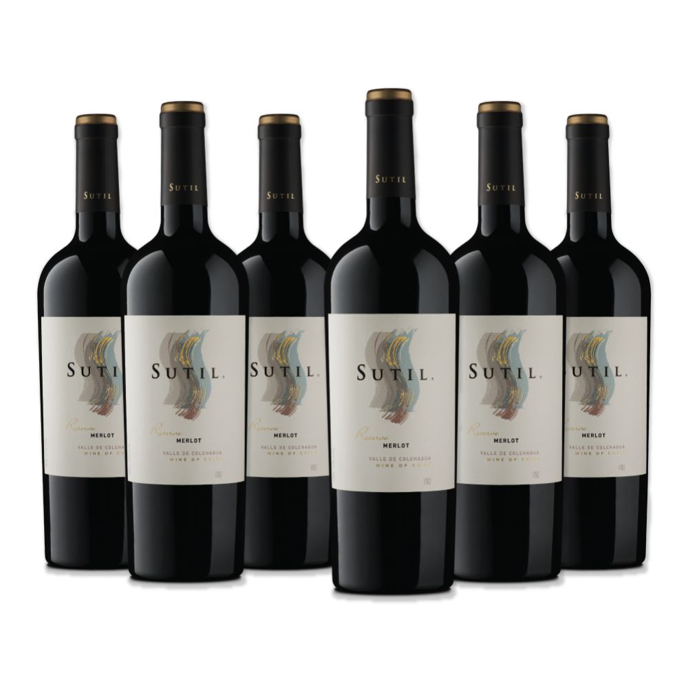 6x Vino Sutil Reserva Cepas 750cc