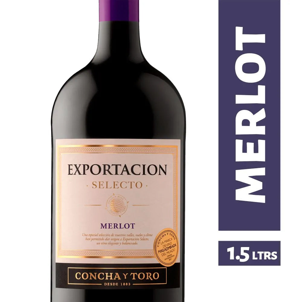 Vino Exportación Selecto Merlot Botellón 1500cc