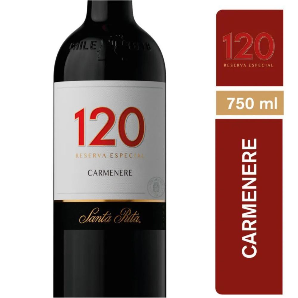 Vino 120 Reserva Especial Carmenere 13° 750cc