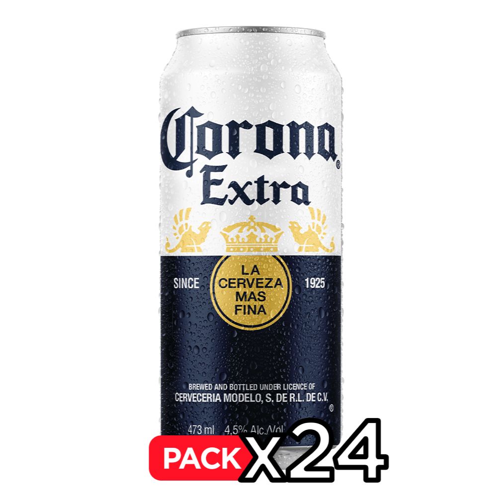 24x Cerveza Corona Extra Lata 473cc