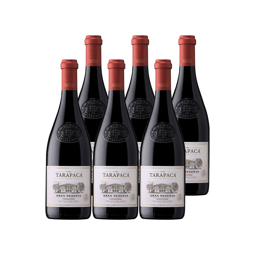 6x Vino Tarapacá Gran Reserva Cepas 750cc