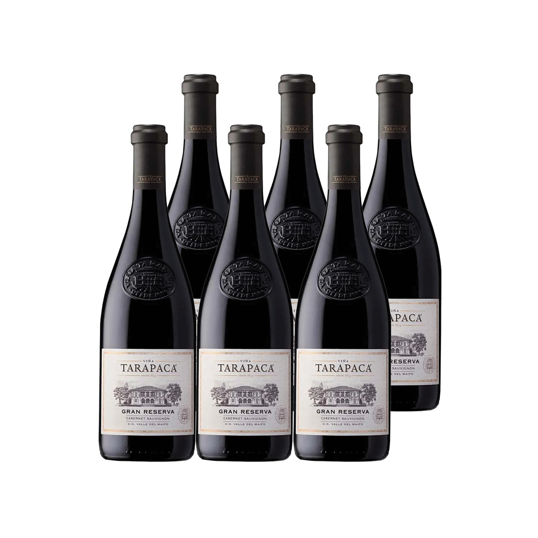 6x Vino Tarapacá Gran Reserva Cepas 750cc