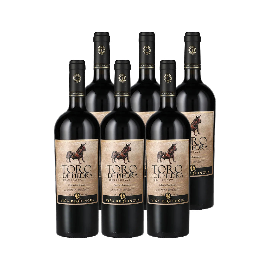 6x Vino Toro de Piedra Gran Reserva Cepas 750cc