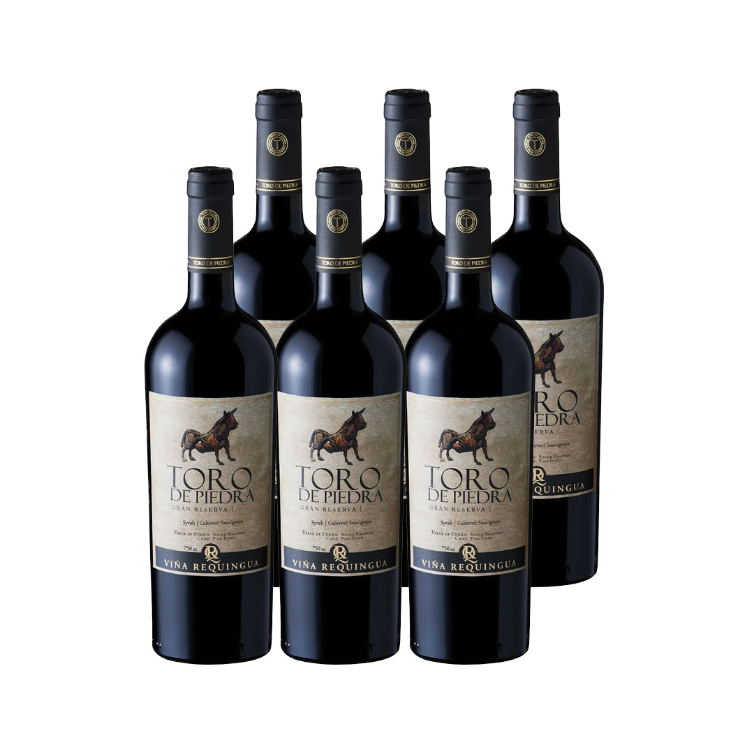 6x Vino Toro de Piedra Gran Reserva Cepas 750cc