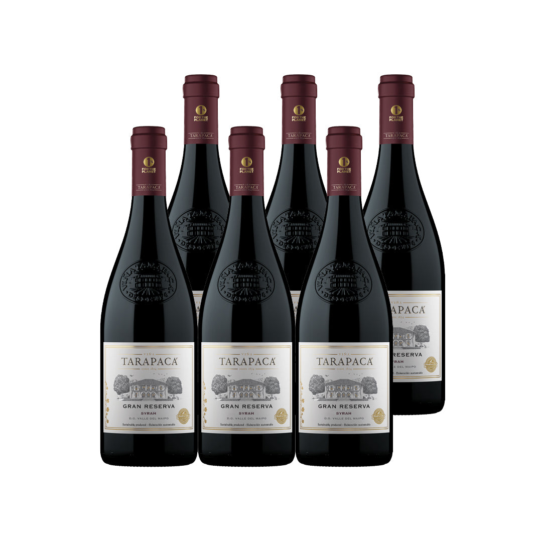 6x Vino Tarapacá Gran Reserva Cepas 750cc