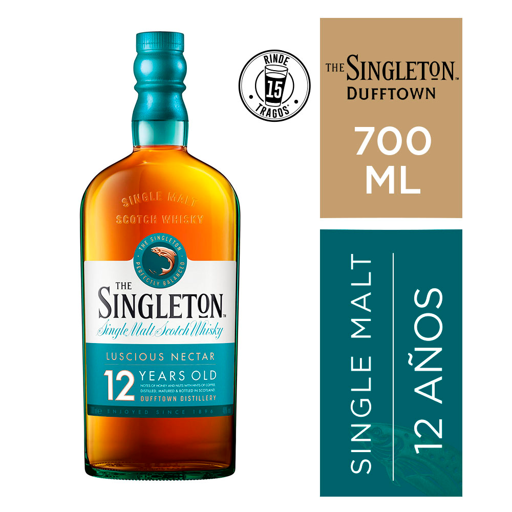 Whisky The Singleton 12 Años 40° 700cc