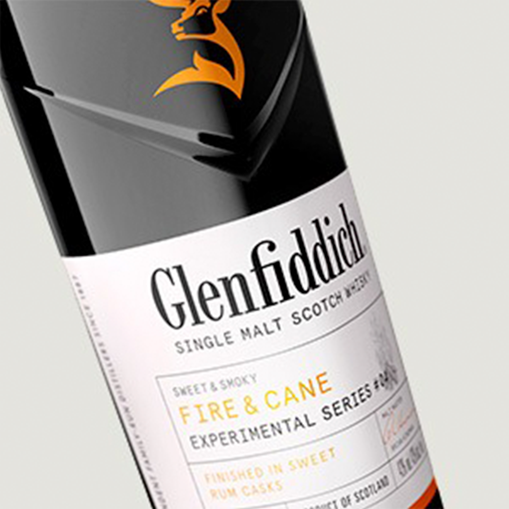 Whisky Escocés Glenfiddich Fire & Cane 700cc