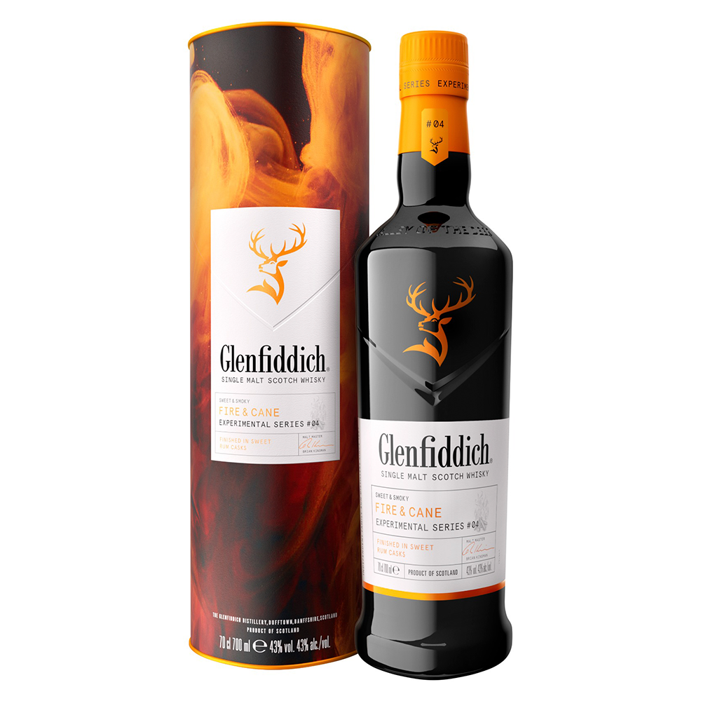 Whisky Escocés Glenfiddich Fire & Cane 700cc
