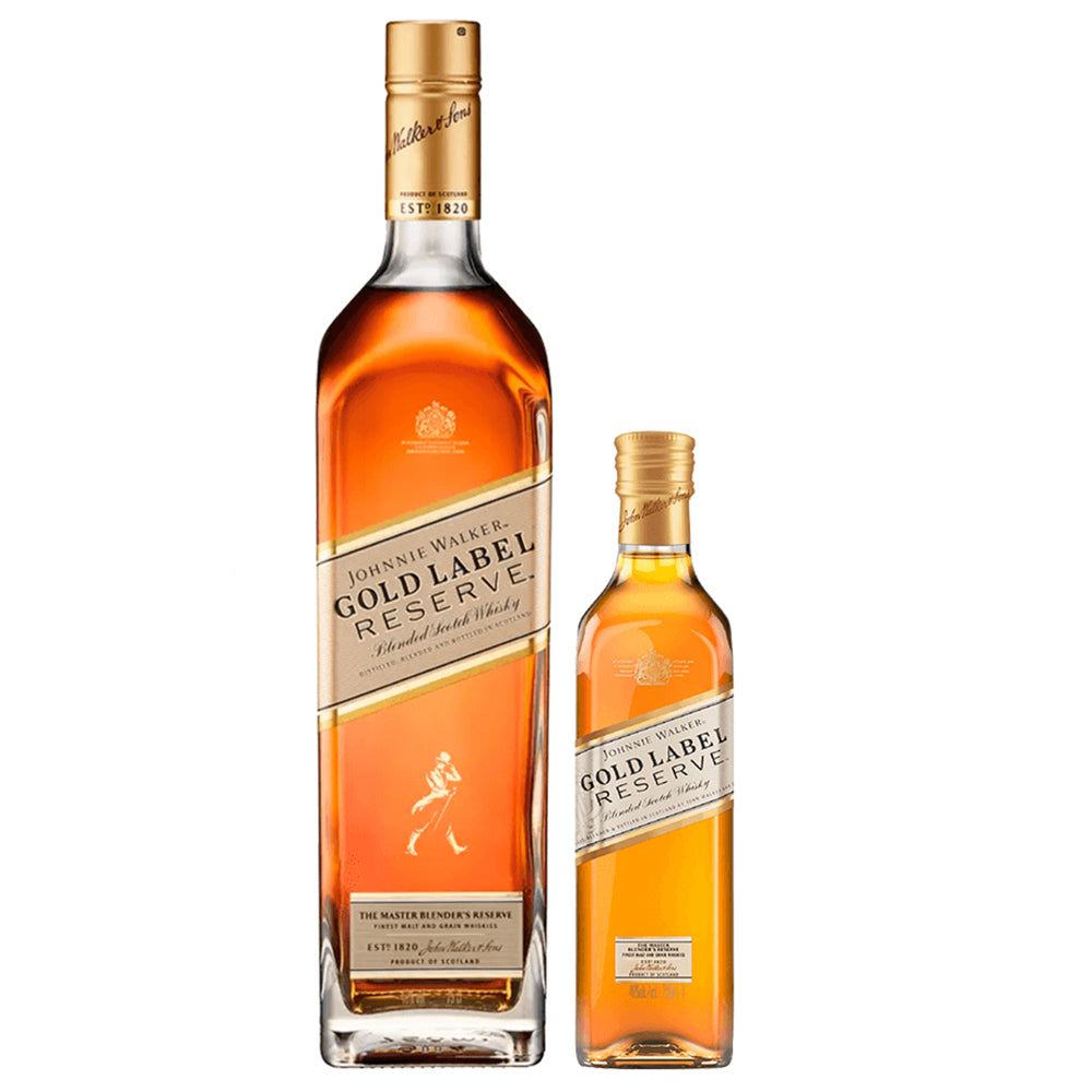 Pack Whisky Johnnie Walker Gold Label Reserve 40º 750cc + Petaca 200cc