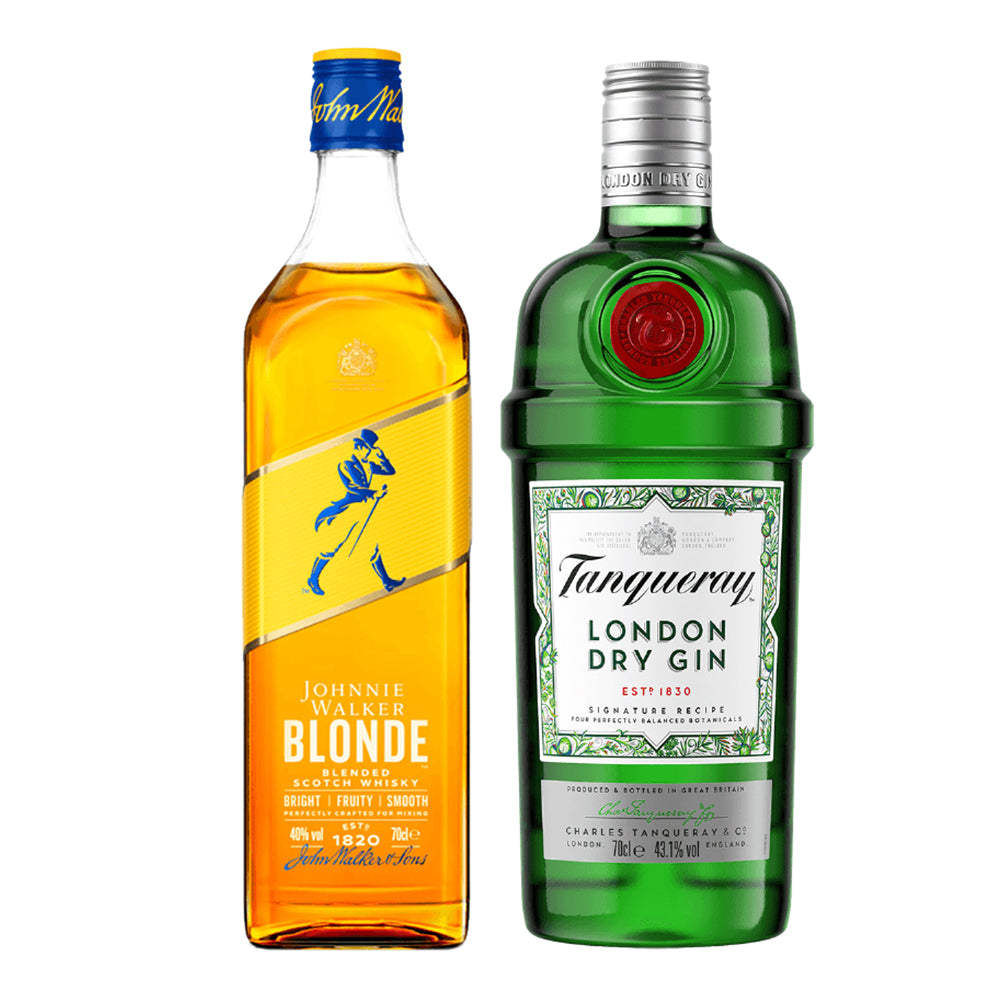 Pack Whisky Johnnie Walker Blonde 40º 750cc + Gin Tanqueray London 750cc