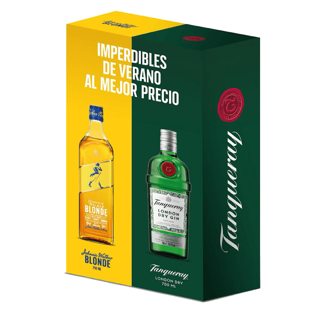 Pack Whisky Johnnie Walker Blonde 40º 750cc + Gin Tanqueray London 750cc