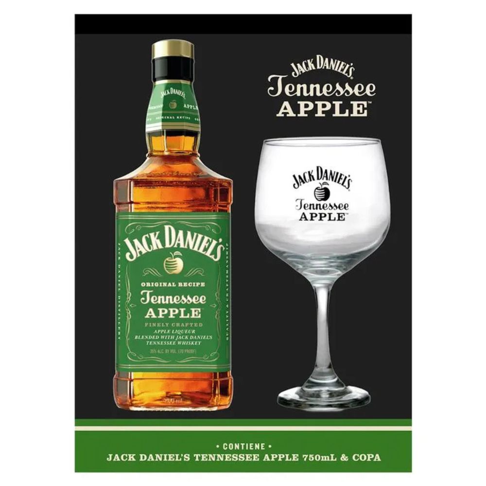 Whiskey Jack Daniels Apple 750cc + Copa de Regalo
