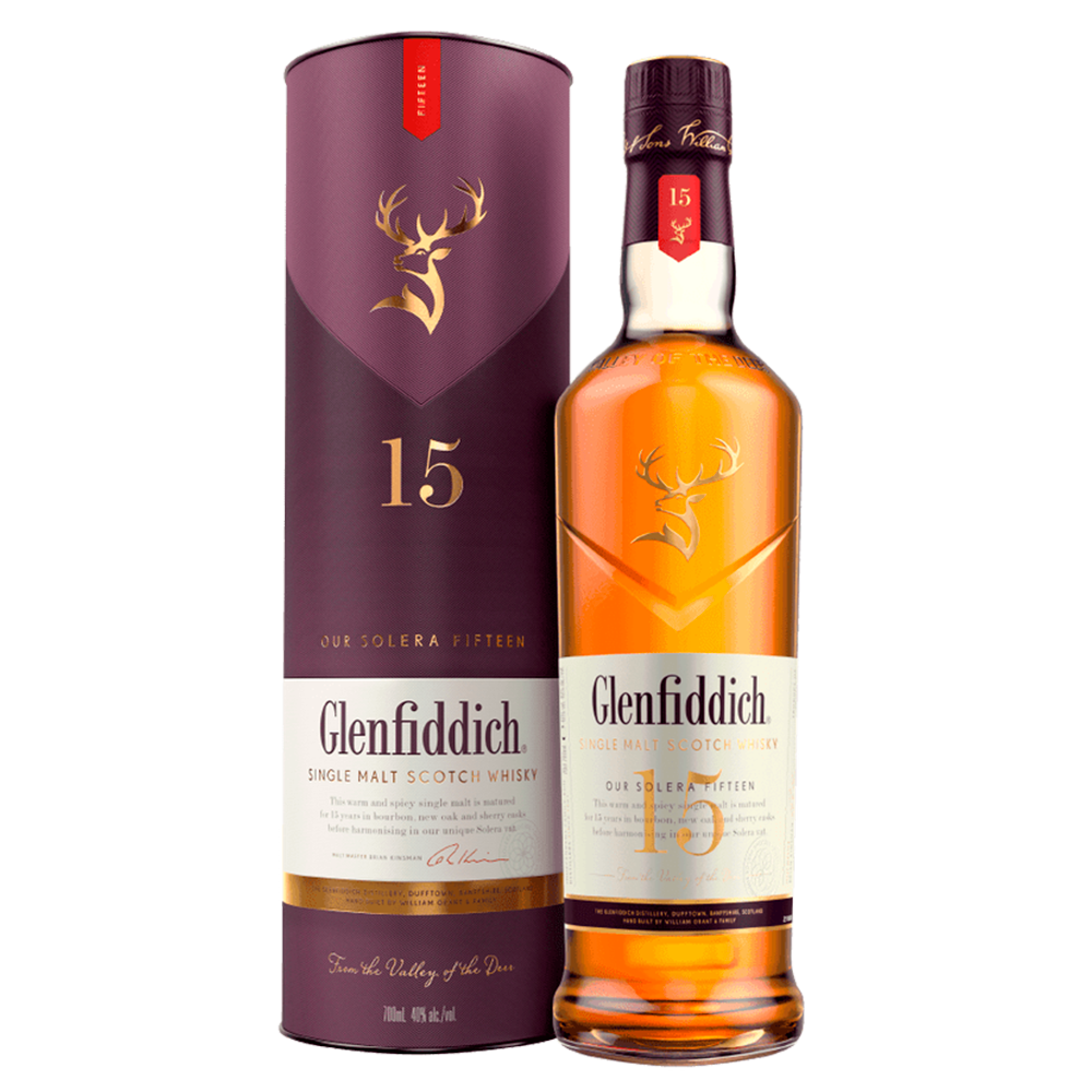 Whisky Glenfiddich 15 años Single Malt 750cc