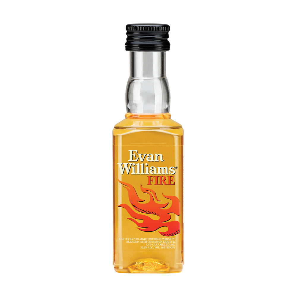 Whiskey Miniatura Bourbon Evan Williams Fire 35° 50cc