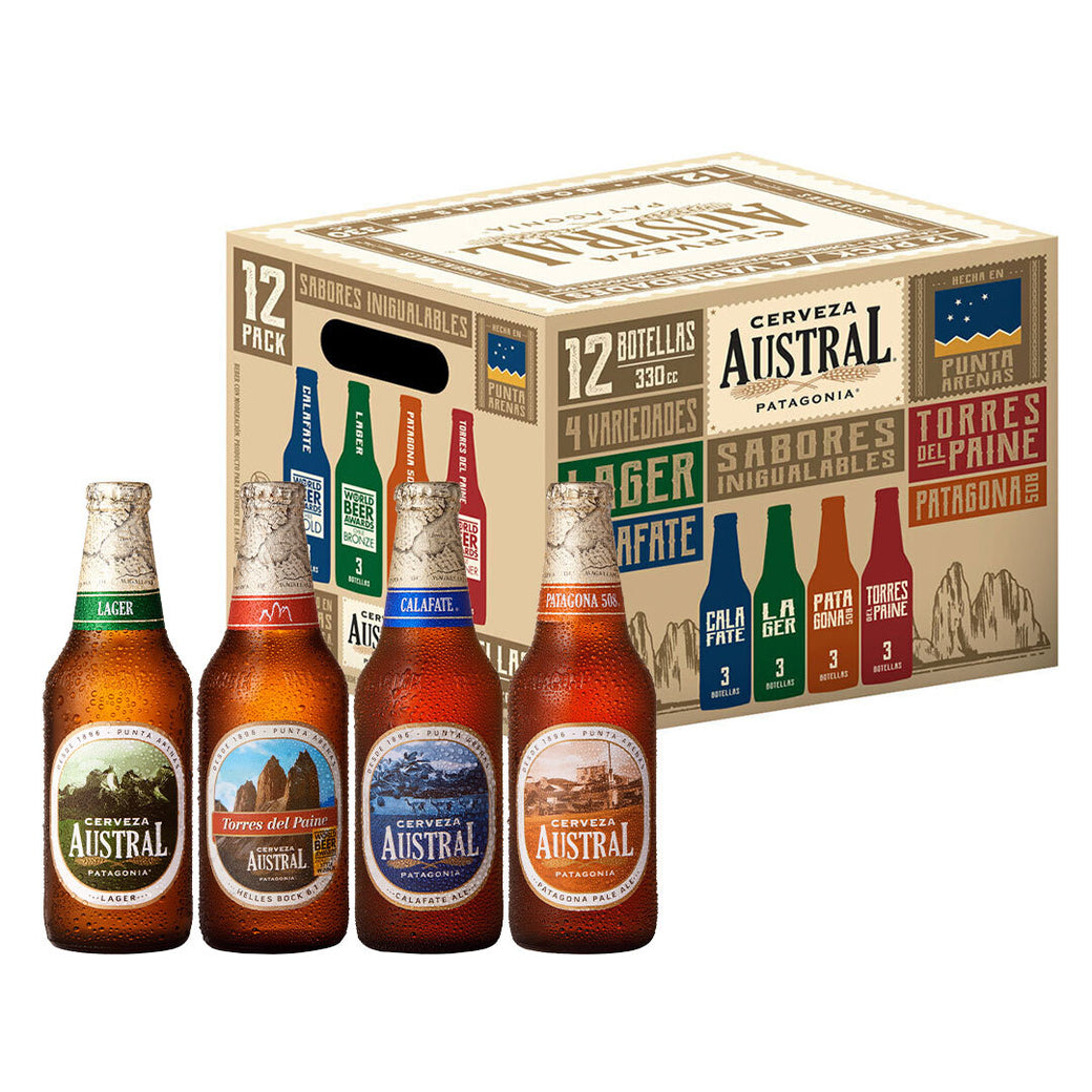 12x Cerveza Austral Pack Catador 330cc