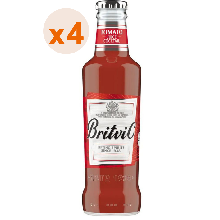 4x Britvic Tomato Juice 200cc
