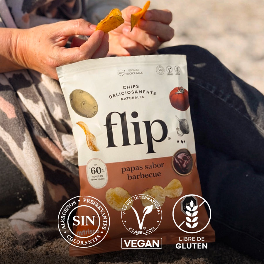 Chips Flip Papas Sabor Barbecue 140g