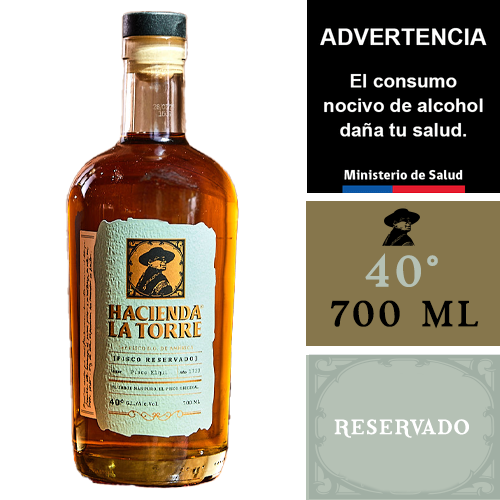 Pisco Hacienda La Torre Reservado 40° 700cc