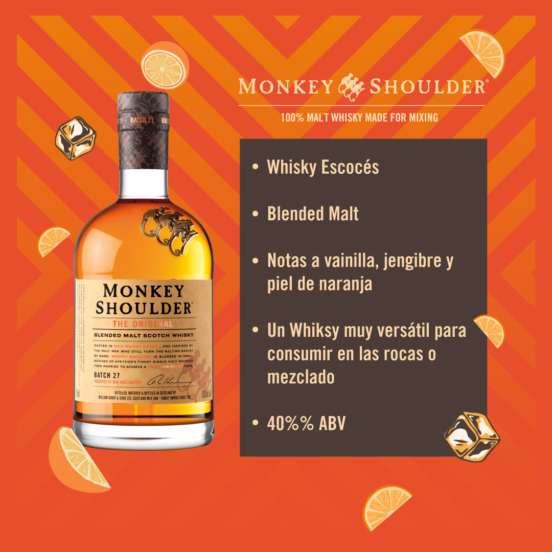 Whisky Blended Malt Monkey Shoulder 700cc